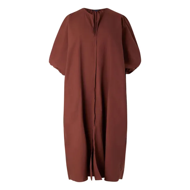 Vestido Alger de algodón orgánico | Caoba