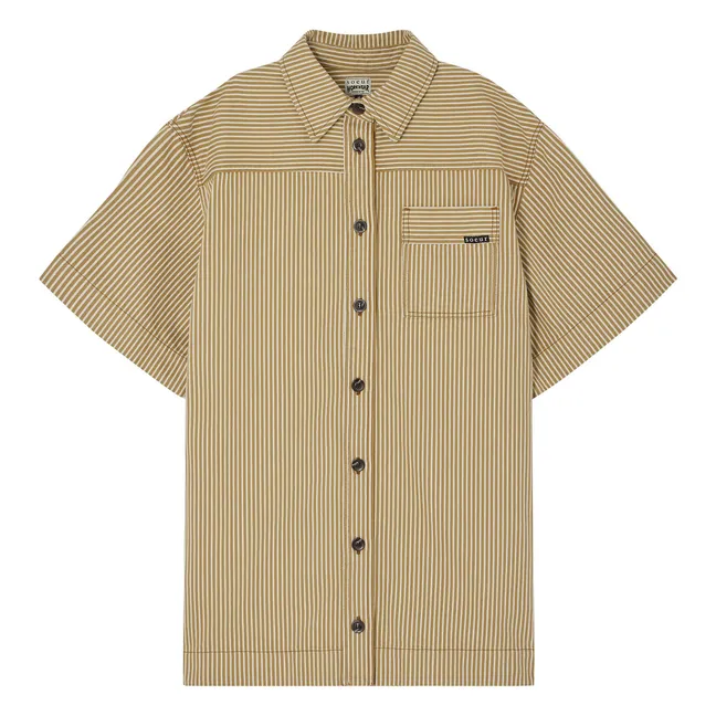 Kleid Anouk Gestreift | Beige