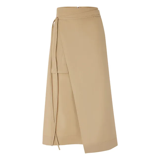 Falda Dolce Algodón orgánico | Beige obscuro