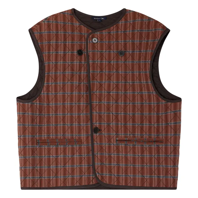 Veste Sans Manches Anemone | Marron