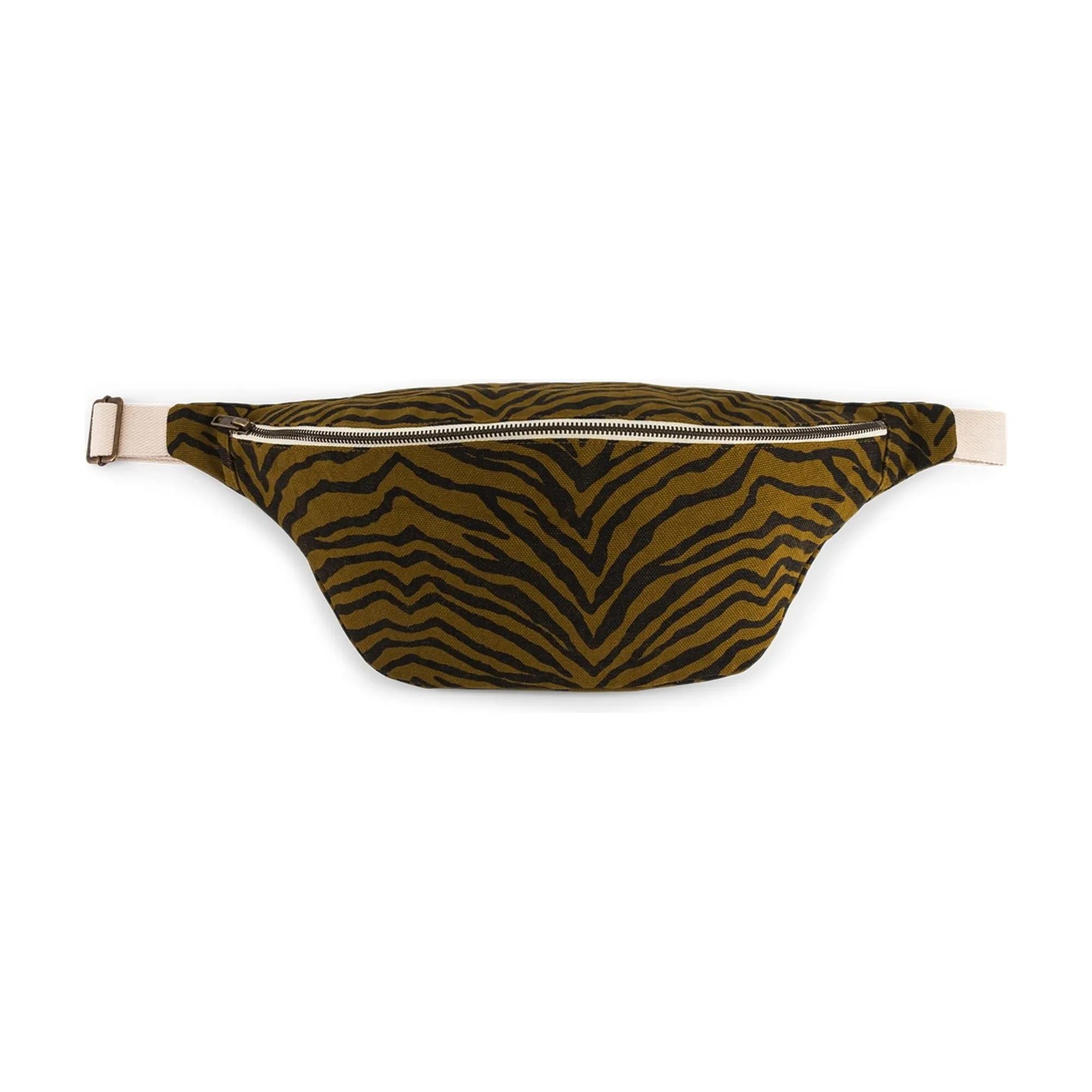 Rose In April Brown Zebrou Fanny Pack
