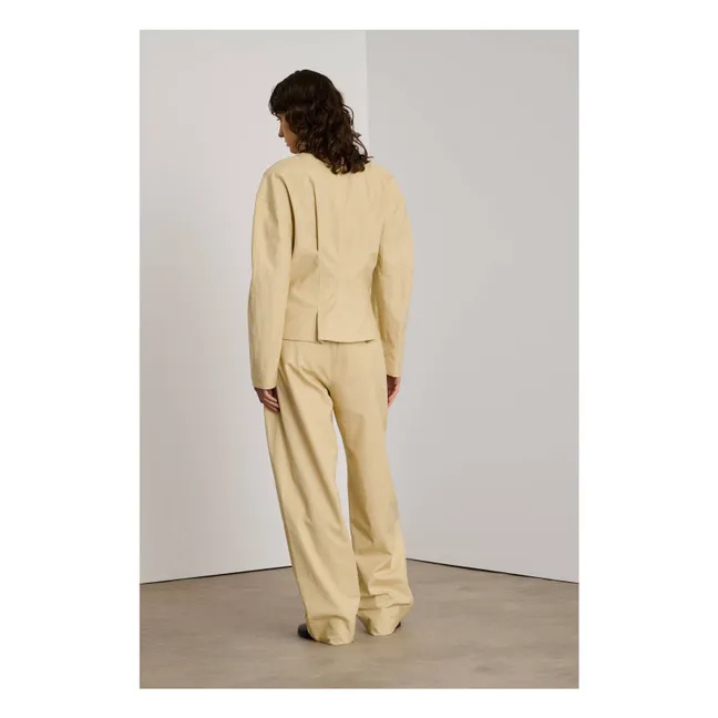 Chaqueta Dilly de algodón y lino | Crudo