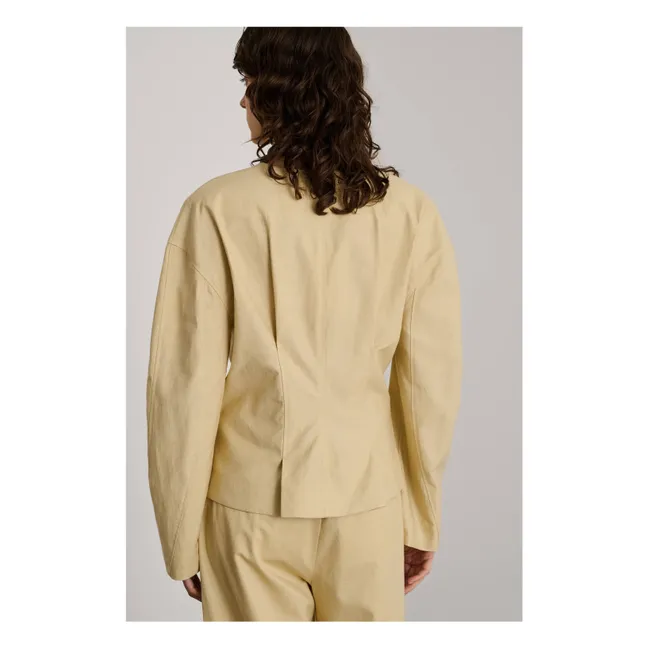 Dilly-Jacke aus Baumwolle und Leinen | Seidenfarben