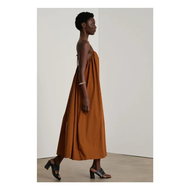 Kleid Arielle Bio-Baumwolle | Terracotta