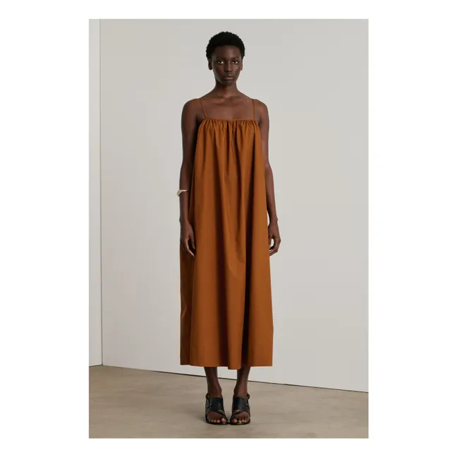 Kleid Arielle Bio-Baumwolle | Terracotta