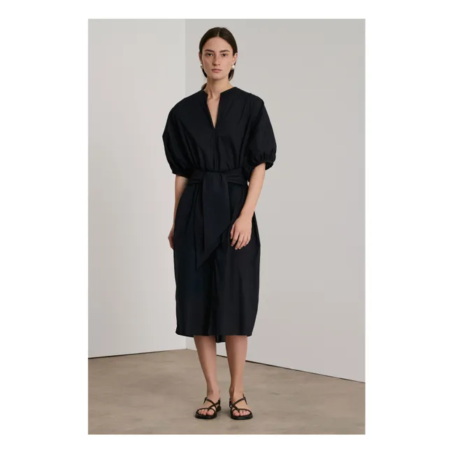 Vestido Alger de algodón orgánico | Negro