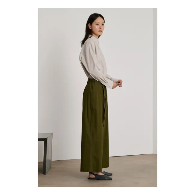 Pantalones Dublín de algodón orgánico | Verde Kaki