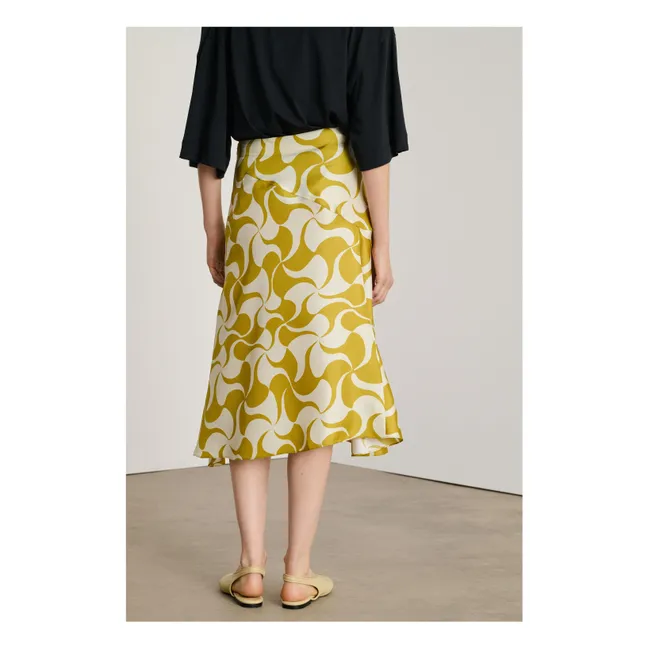 Denmark Silk skirt | Yellow