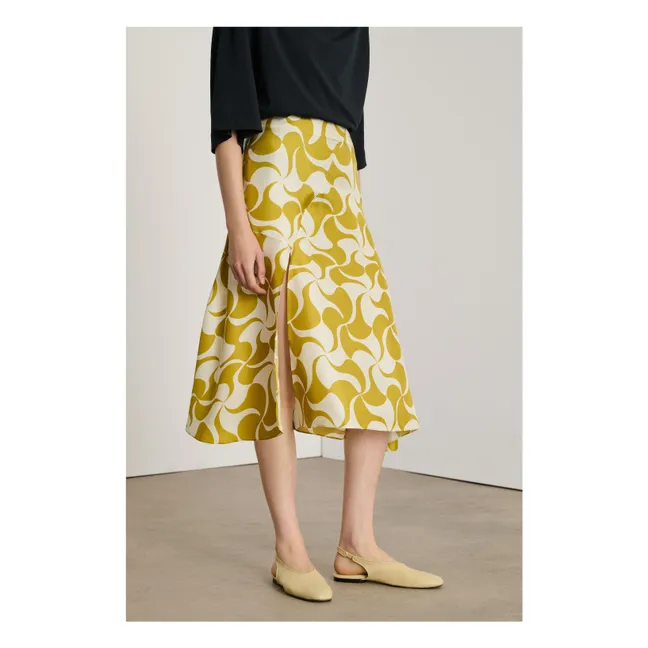 Denmark Silk skirt | Yellow