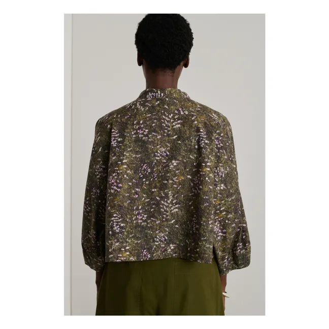 Etéocle Organic Cotton Blouse | Khaki