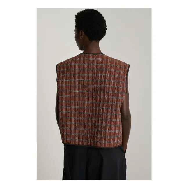 Ärmellose Jacke Anemone | Braun