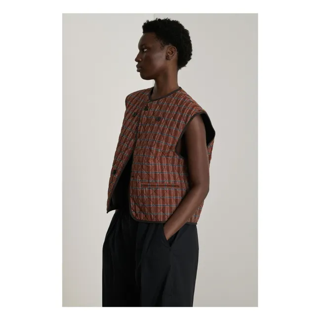 Veste Sans Manches Anemone | Marron