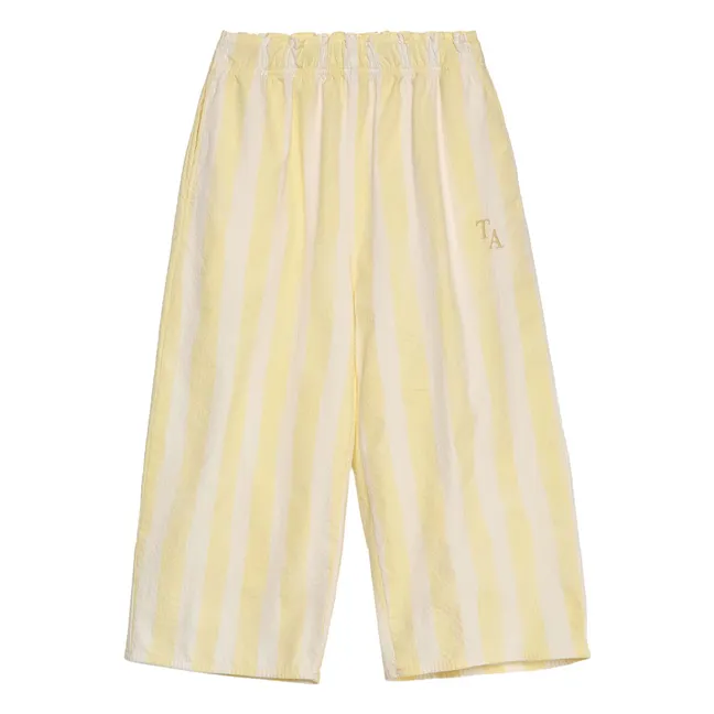 Stripes Pants | Pale yellow