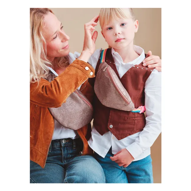 Bolsa Banana Mamá Purpurina | Cobre