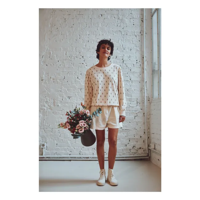 Sweatshirt Bela Blumen Frottee | Seidenfarben