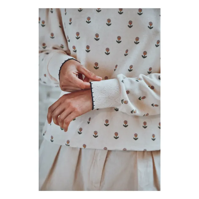 Sweatshirt Bela Blumen Frottee | Seidenfarben