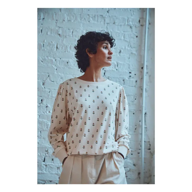 Sweatshirt Bela Blumen Frottee | Seidenfarben