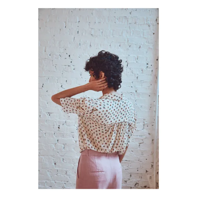 Blouse Boémie Imprimée | Rouge
