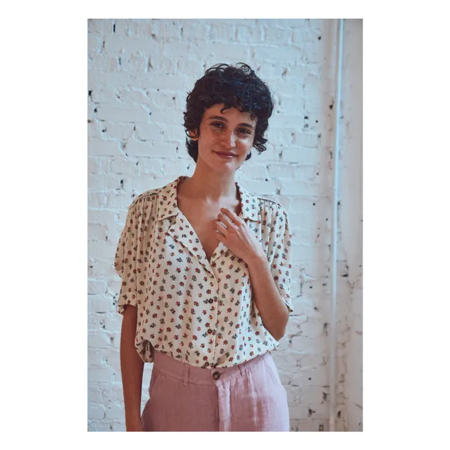 Blouse Boémie Imprimée | Rouge