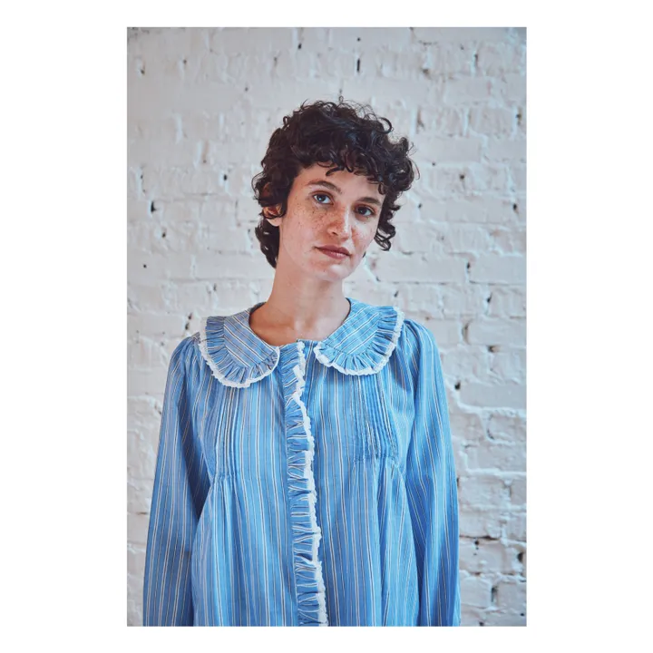 Blouse Boto Rayures | Bleu- Image produit n°1