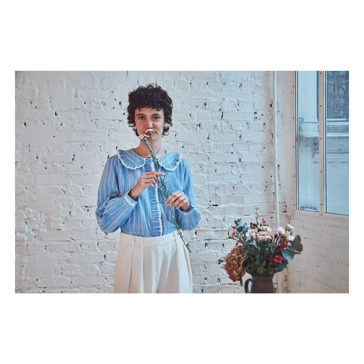 Blouse Boto Rayures | Bleu- Image produit n°6