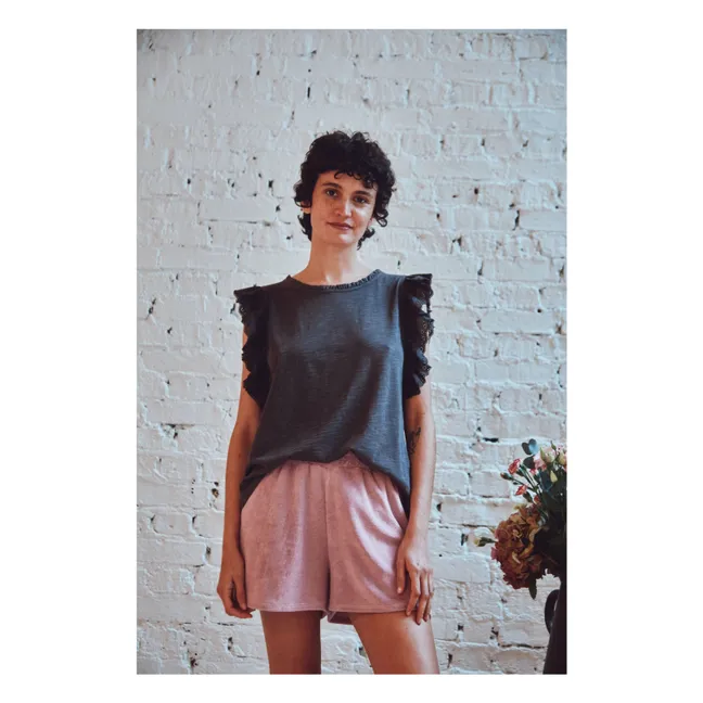 T-shirt Bettie Coton Bio | Gris anthracite