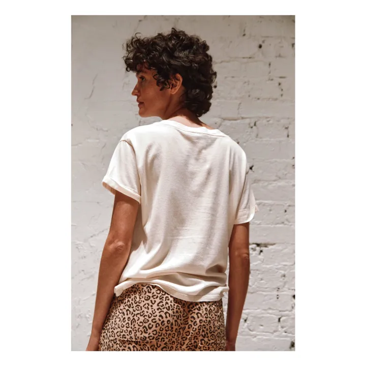 T-shirt Boris Coton Bio | Crème- Image produit n°4