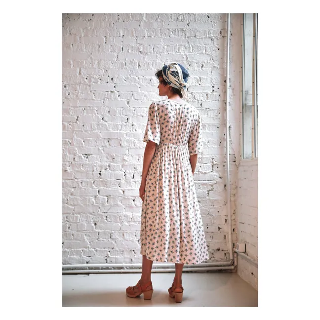 Kleid Bovary Clematis | Seidenfarben