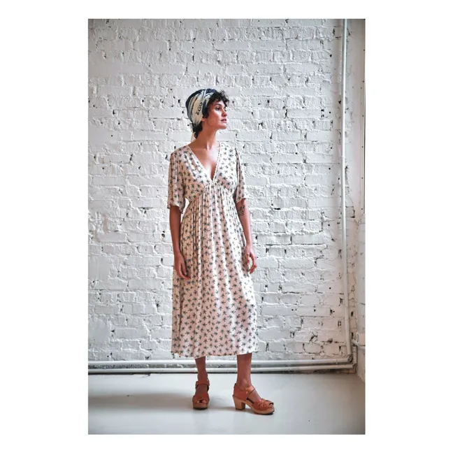 Kleid Bovary Clematis | Seidenfarben