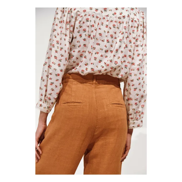 Pantalon Brio Lin | Curcuma- Image produit n°4