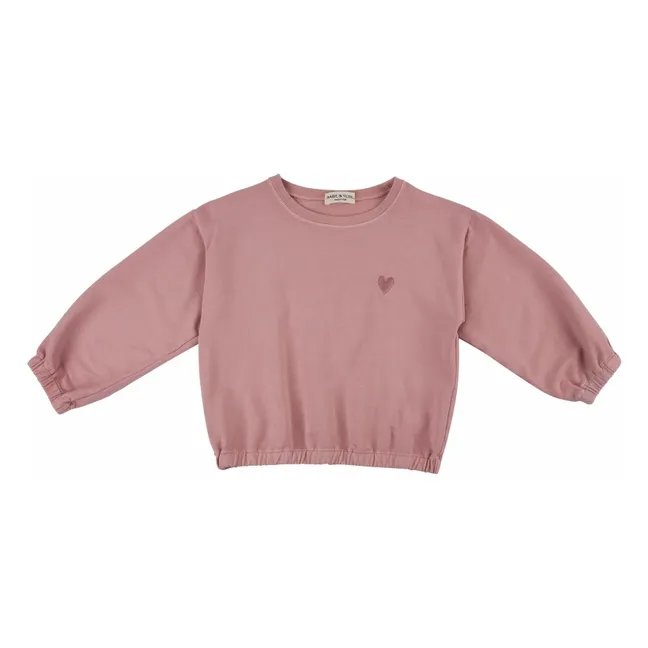 Sudadera corazón | Rosa