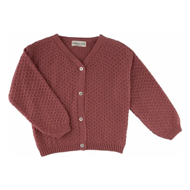 Strickjacke Stella | Rose boisé