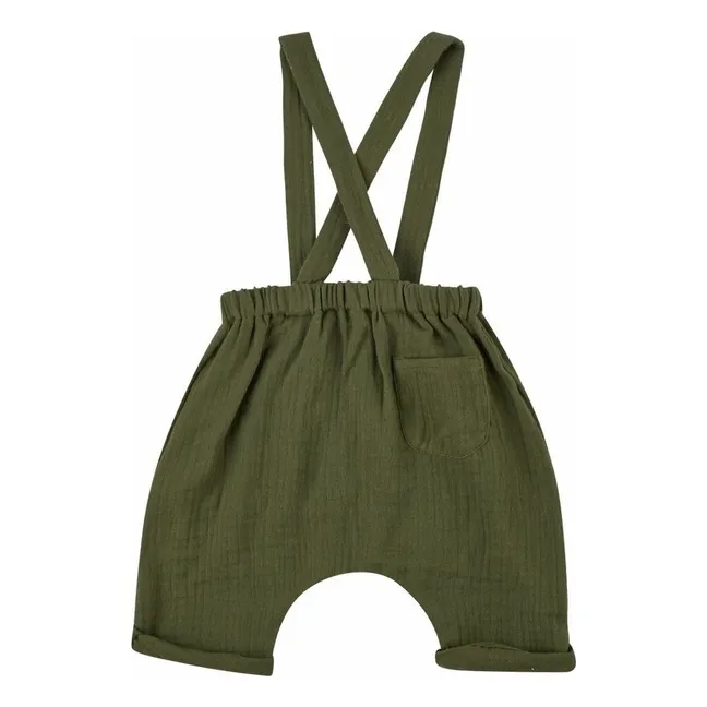  Monos de algodón ecológico | Verde Kaki