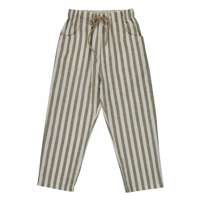Alvise Stripe Pants | Khaki