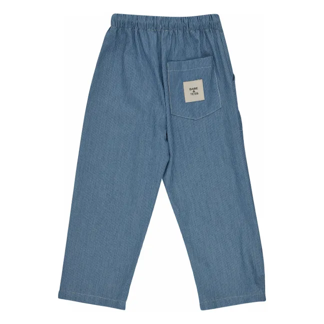 Pantalones vaqueros a rayas | Azul