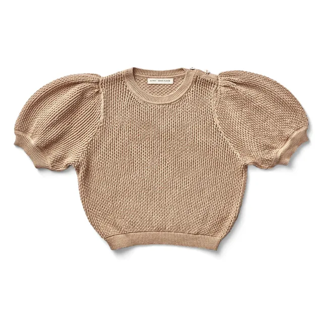 Mimi Maille Coton Bio T-shirt | Beige