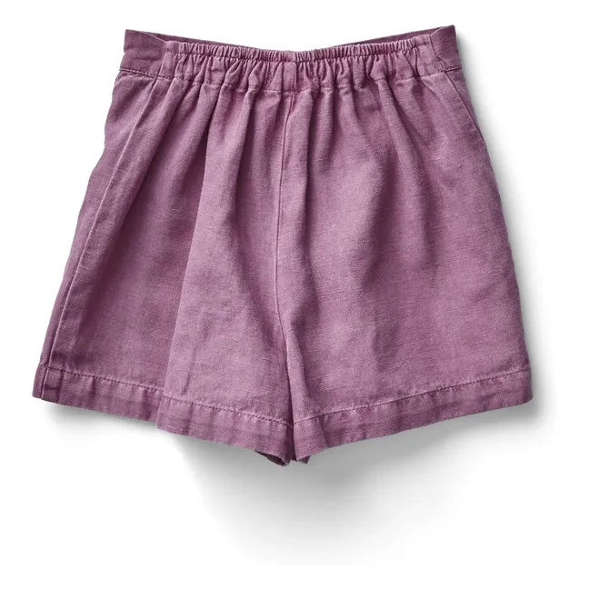 Skirt Short Olive Linen | Lilac