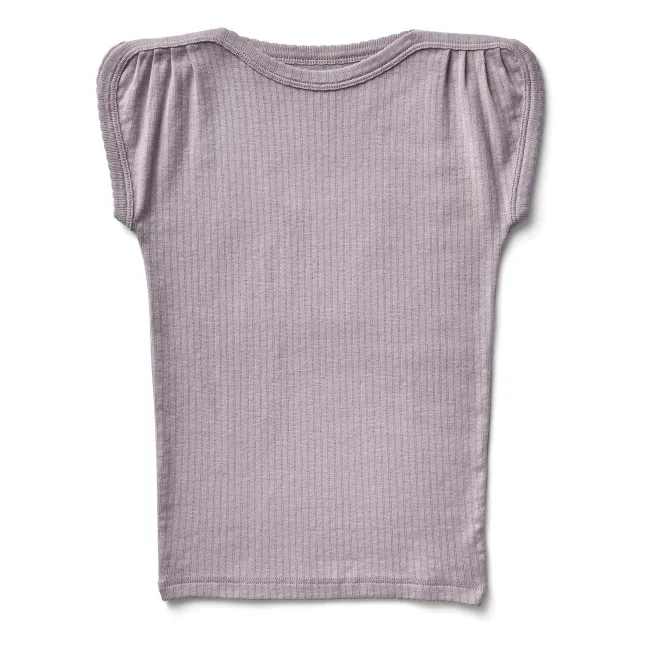 Top Sunday Pointelle Coton Bio | 	Lilas