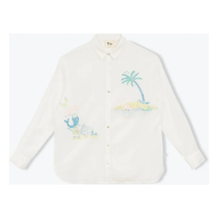 Chemise Faunelle Voile de Coton | Ecru- Image produit n°2