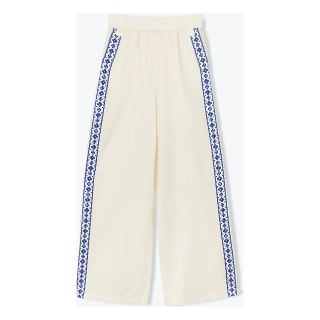 Pantalones de gasa de algodón Fostine | Crudo