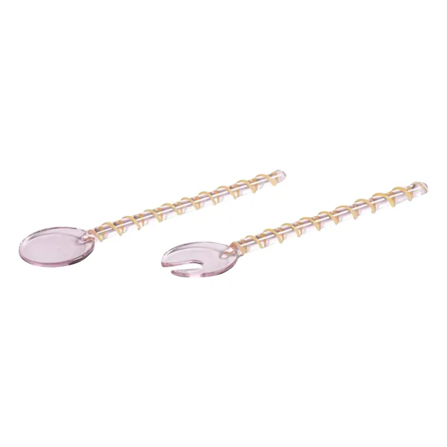 Couverts à salade Sling | Rose