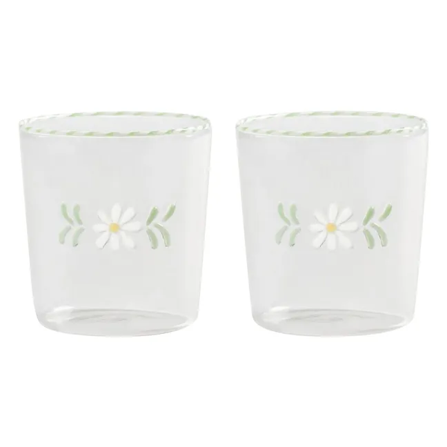 Verres Flora - Set de 2 | Blanc