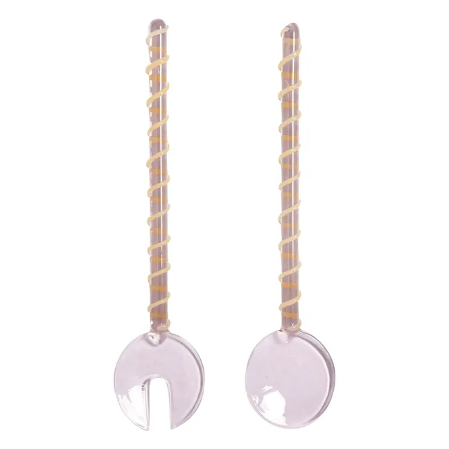 Couverts à salade Sling | Rose