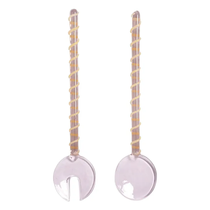 Sling salad servers | Pink- Product image n°0