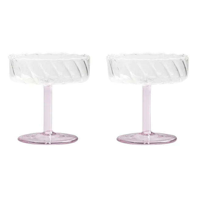 Tazas Twirl - Juego de 2 | Rosa