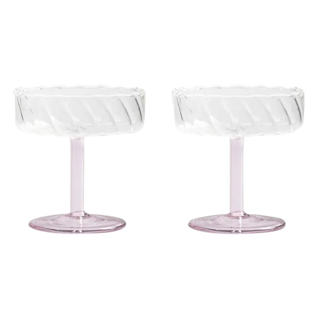 Twirl-Schalen - 2er-Set | Rosa