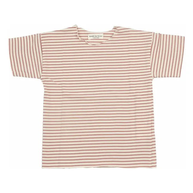 T-shirt Rayure | Rose