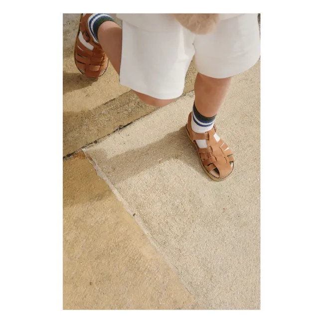 Set of 2 Rib Socks | Ecru