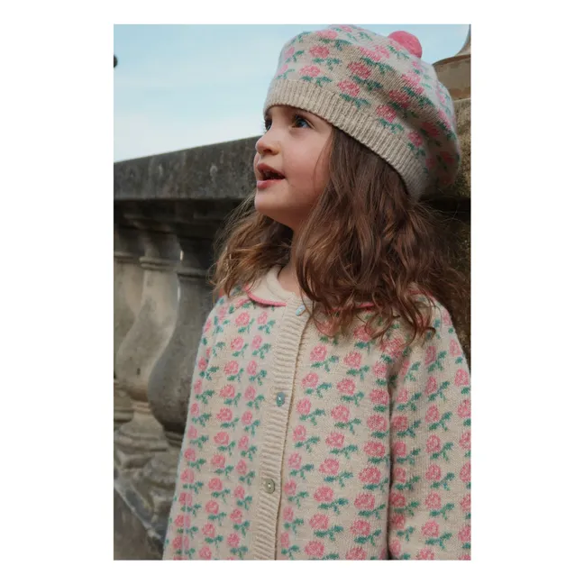 Strickjacke Belou Wolle | Beige