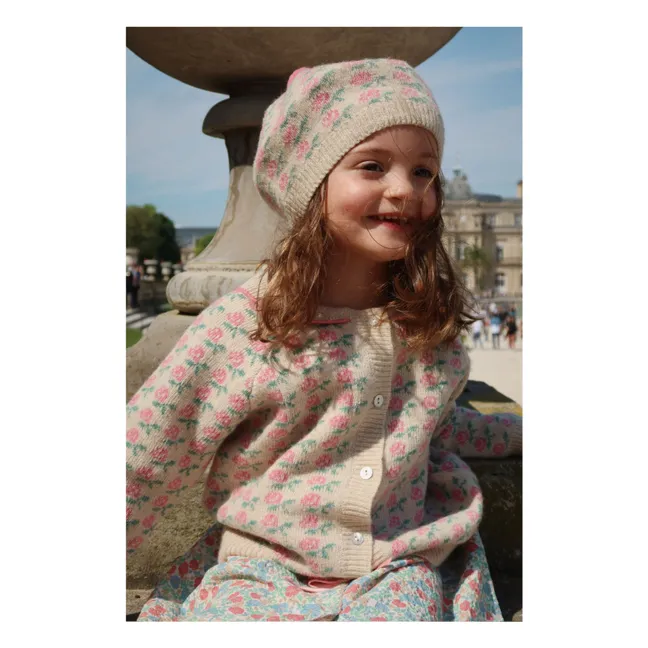 Strickjacke Belou Wolle | Beige